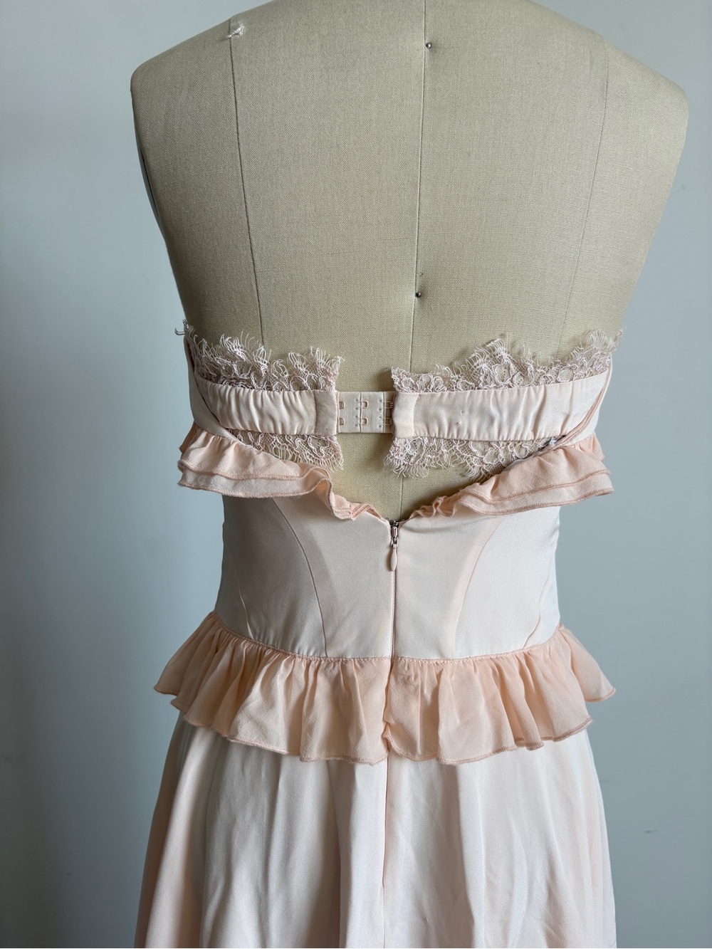 New For Love And Lemons “Harmony” High-Low Ruffle Dress Sz Small - Picture 7 of 16